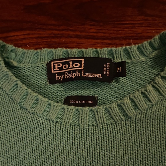 Ralph Lauren Mint Green Crewneck Sweater - Picture 2 of 8